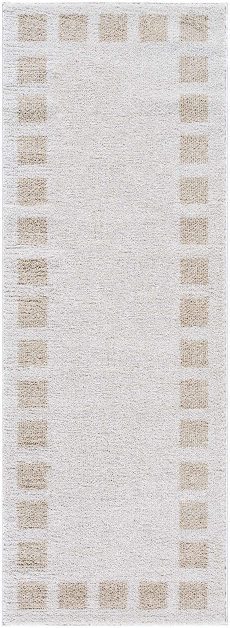 Beynon Modern Geometrical Beige Washable Area Rug - The Rug Decor