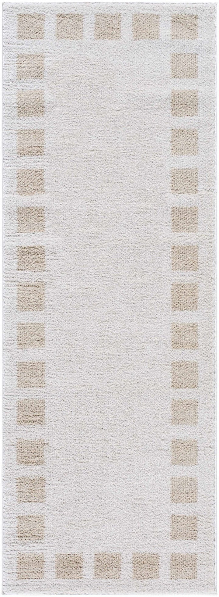 Beynon Modern Geometrical Beige Washable Area Rug - The Rug Decor