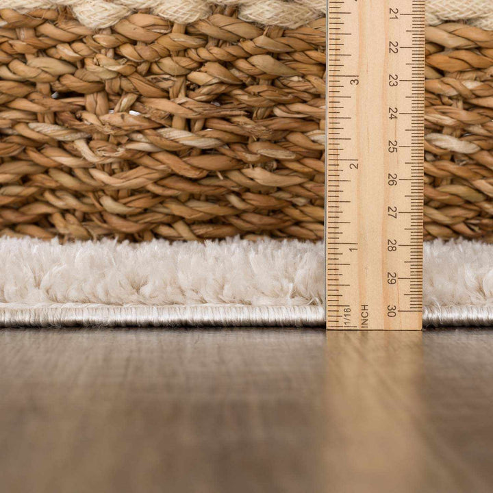 Beynon Modern Geometrical Beige Washable Area Rug - The Rug Decor