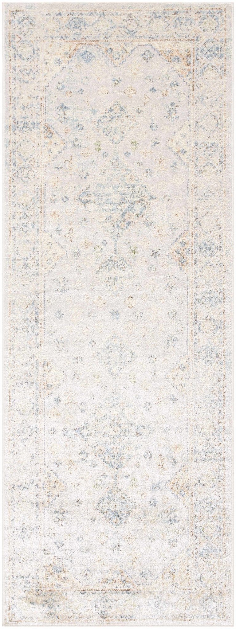 Bhavya Traditional Style Beige And Blue Washable Area Rug - The Rug Decor