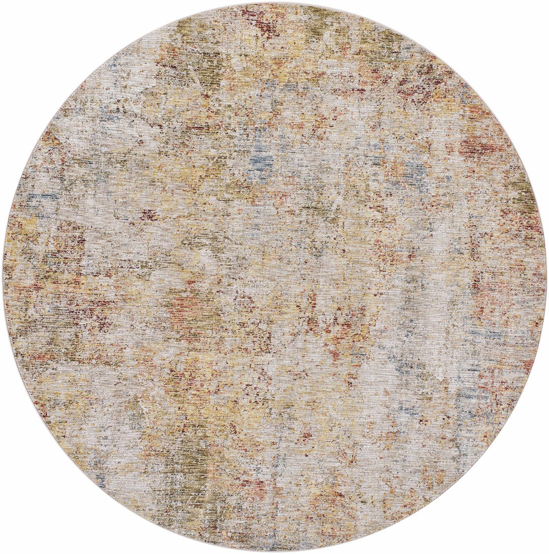 Bice Contemporary Abstract Design Rust And Beige Area Rug - The Rug Decor