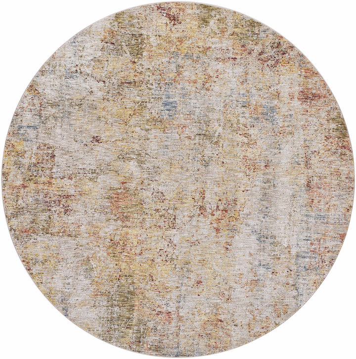 Bice Contemporary Abstract Design Rust And Beige Area Rug - The Rug Decor