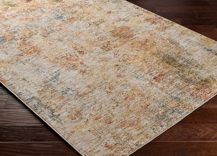 Bice Contemporary Abstract Design Rust And Beige Area Rug - The Rug Decor