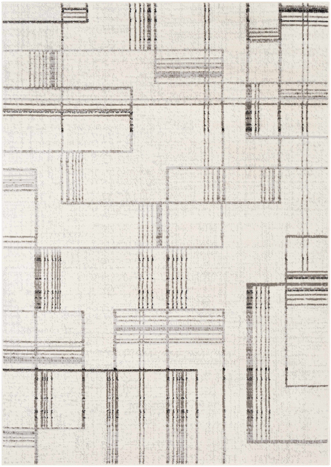 Bidwill Modern Style Ivory And Gray Area Rug