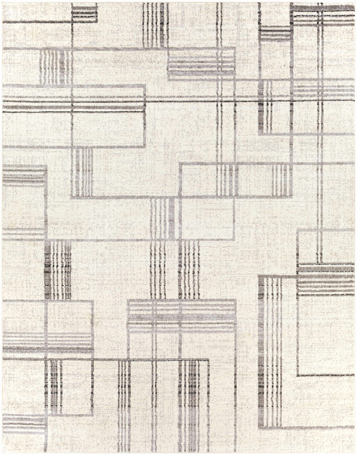 Bidwill Modern Style Ivory And Gray Area Rug