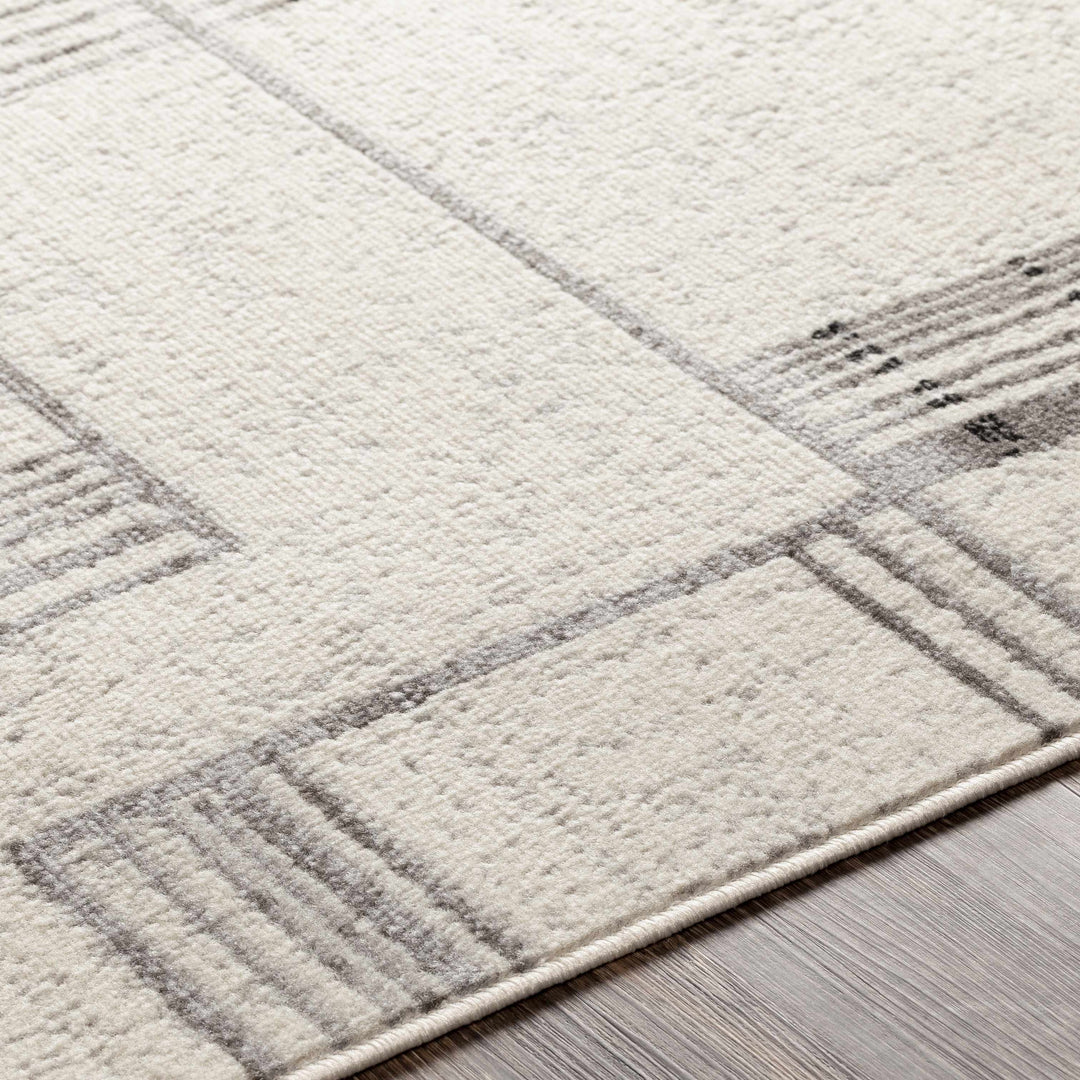Bidwill Modern Style Ivory And Gray Area Rug