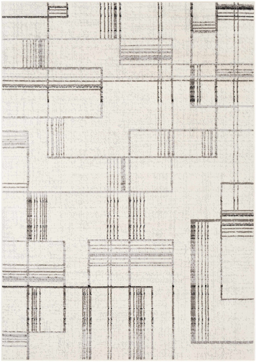 Bidwill Modern Style Ivory And Gray Area Rug - The Rug Decor