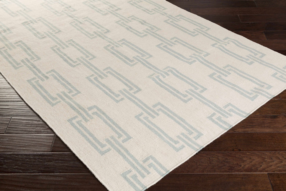 Billerica Modern Geometric Design Beige Hand Woven Wool Rug - The Rug Decor