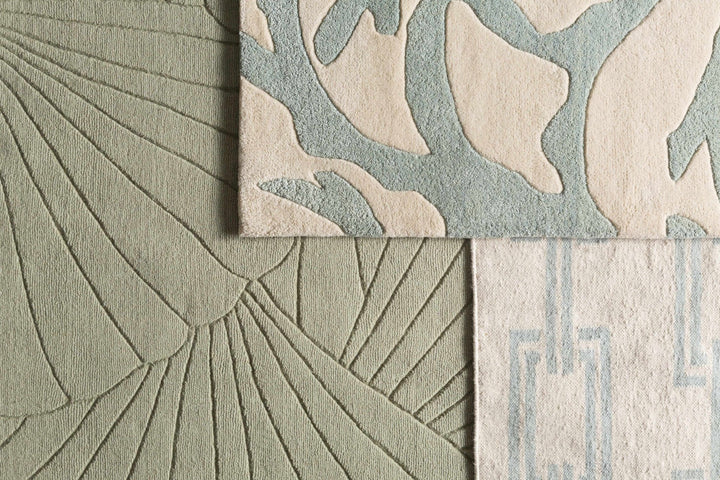 Billerica Modern Geometric Design Beige Hand Woven Wool Rug - The Rug Decor