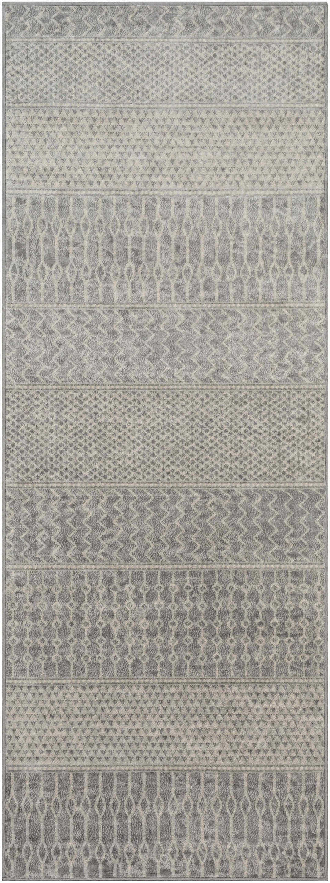 Bingham Modern Geometrical Design Gray Area Rug