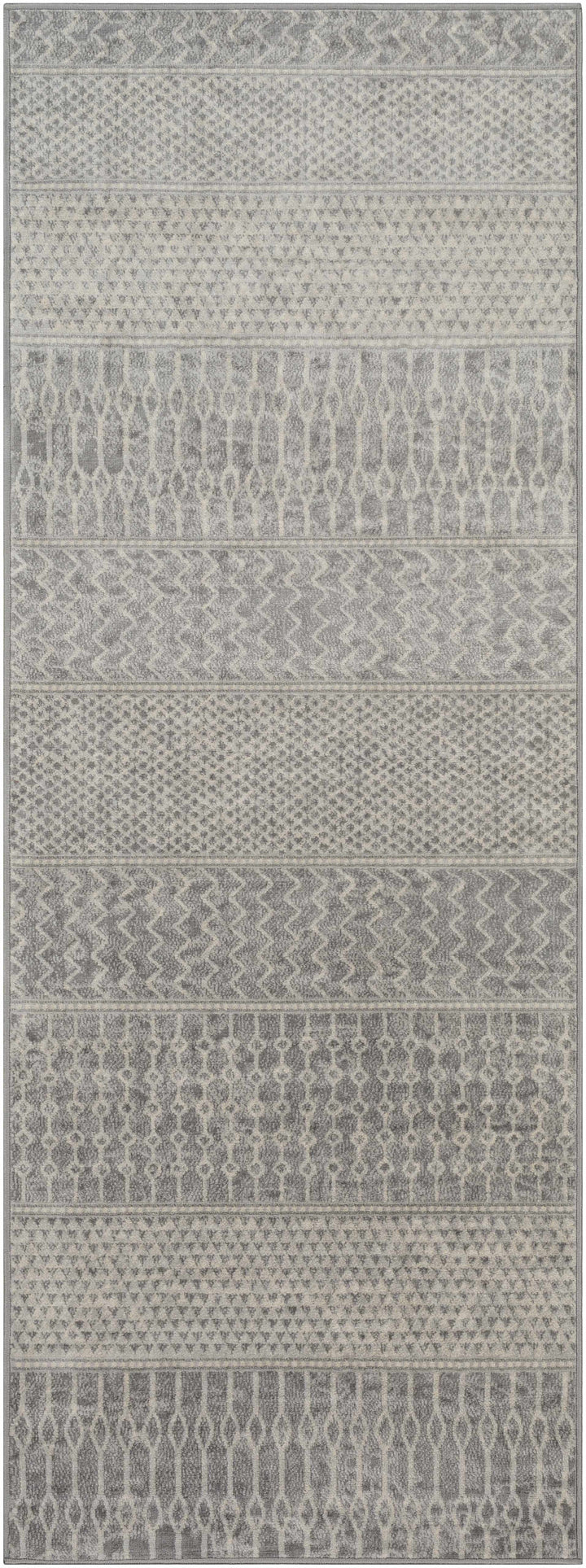 Bingham Modern Geometrical Design Gray Area Rug