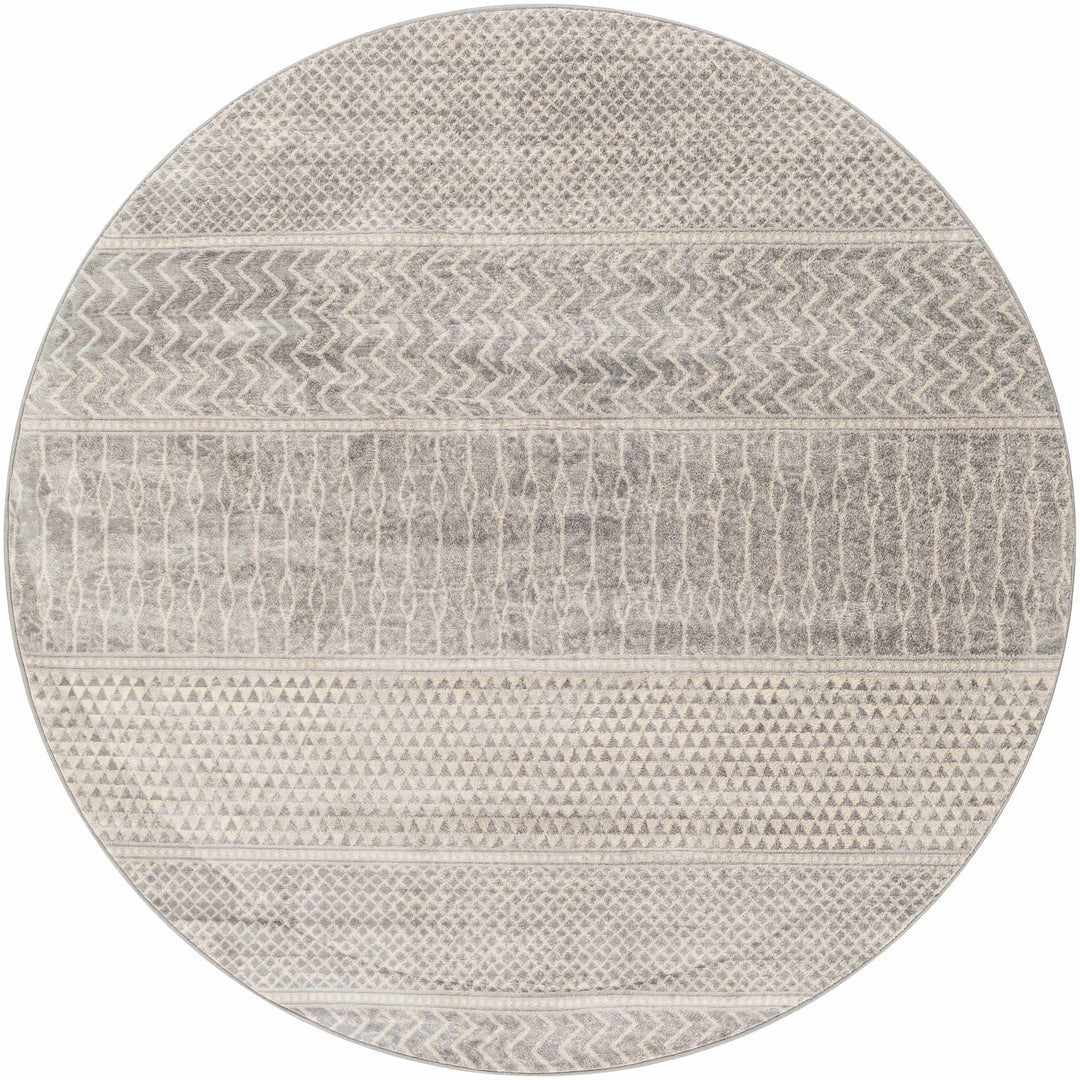 Bingham Modern Geometrical Design Gray Area Rug