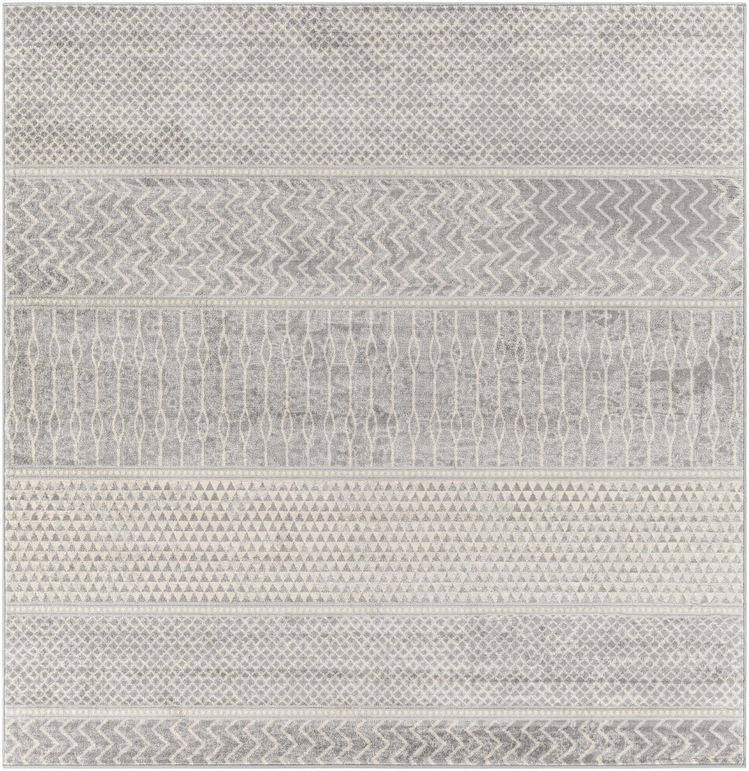 Bingham Modern Geometrical Design Gray Area Rug