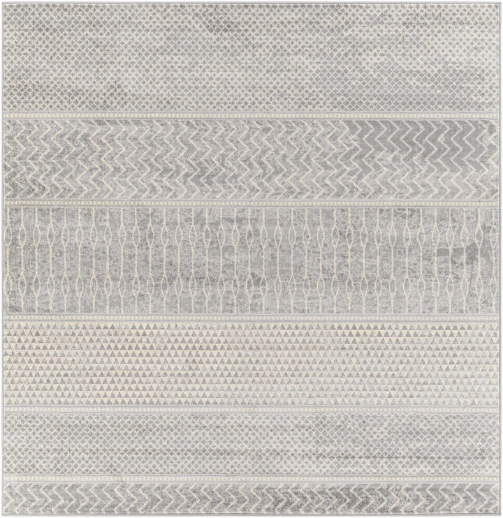 Bingham Modern Geometrical Design Gray Area Rug