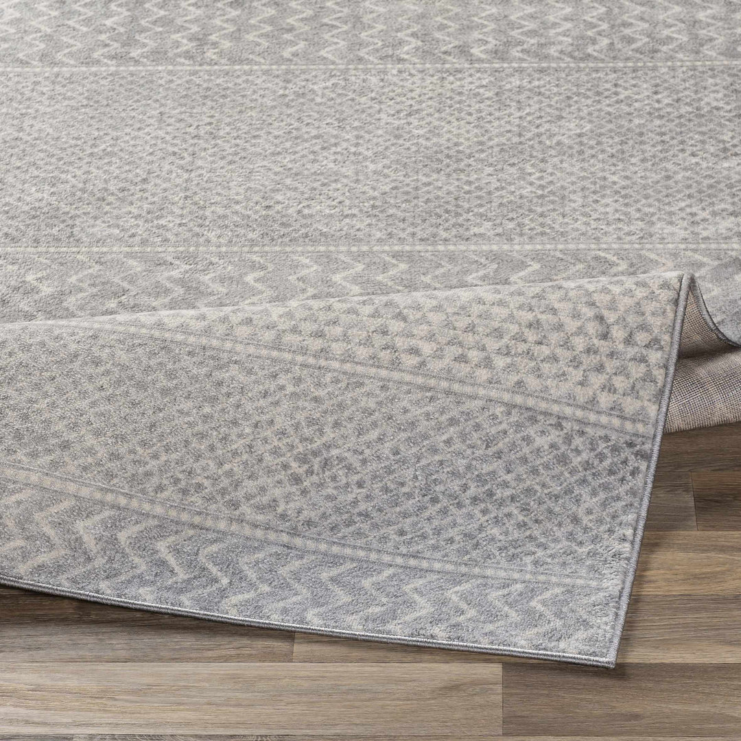 Bingham Modern Geometrical Design Gray Area Rug