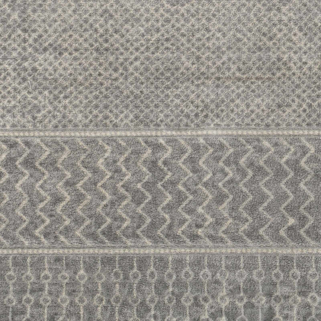 Bingham Modern Geometrical Design Gray Area Rug