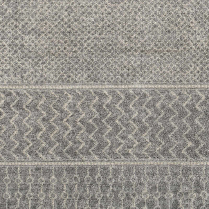 Bingham Modern Geometrical Design Gray Area Rug