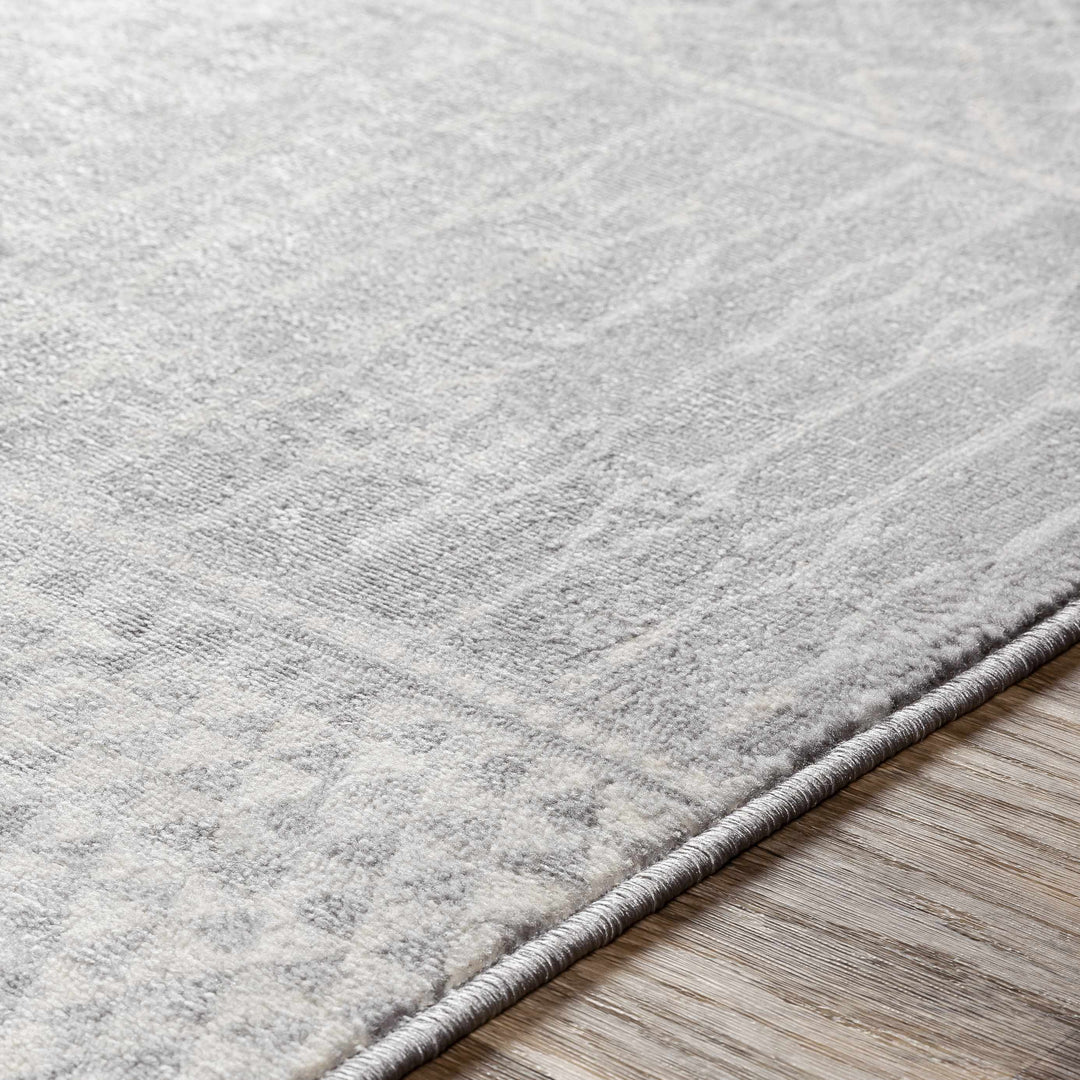 Bingham Modern Geometrical Design Gray Area Rug