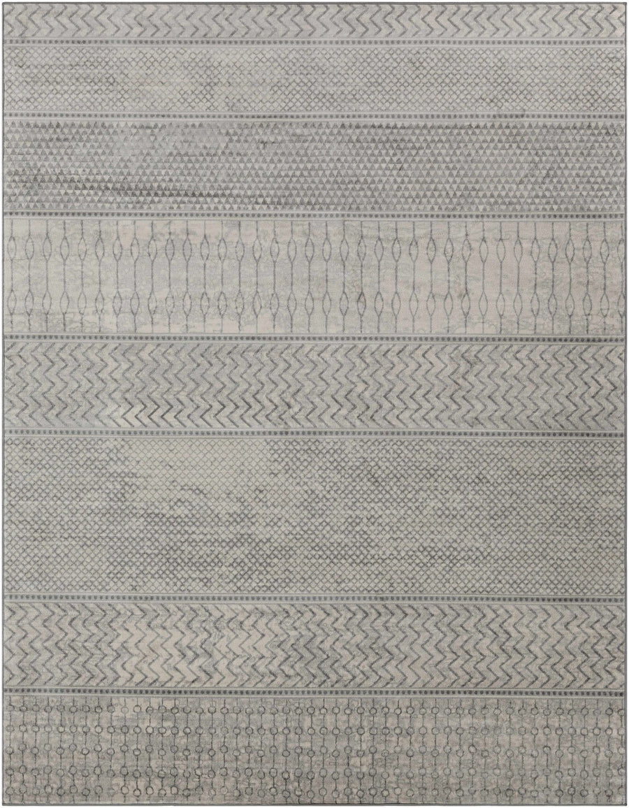 Bingham Modern Geometrical Design Gray Area Rug - The Rug Decor