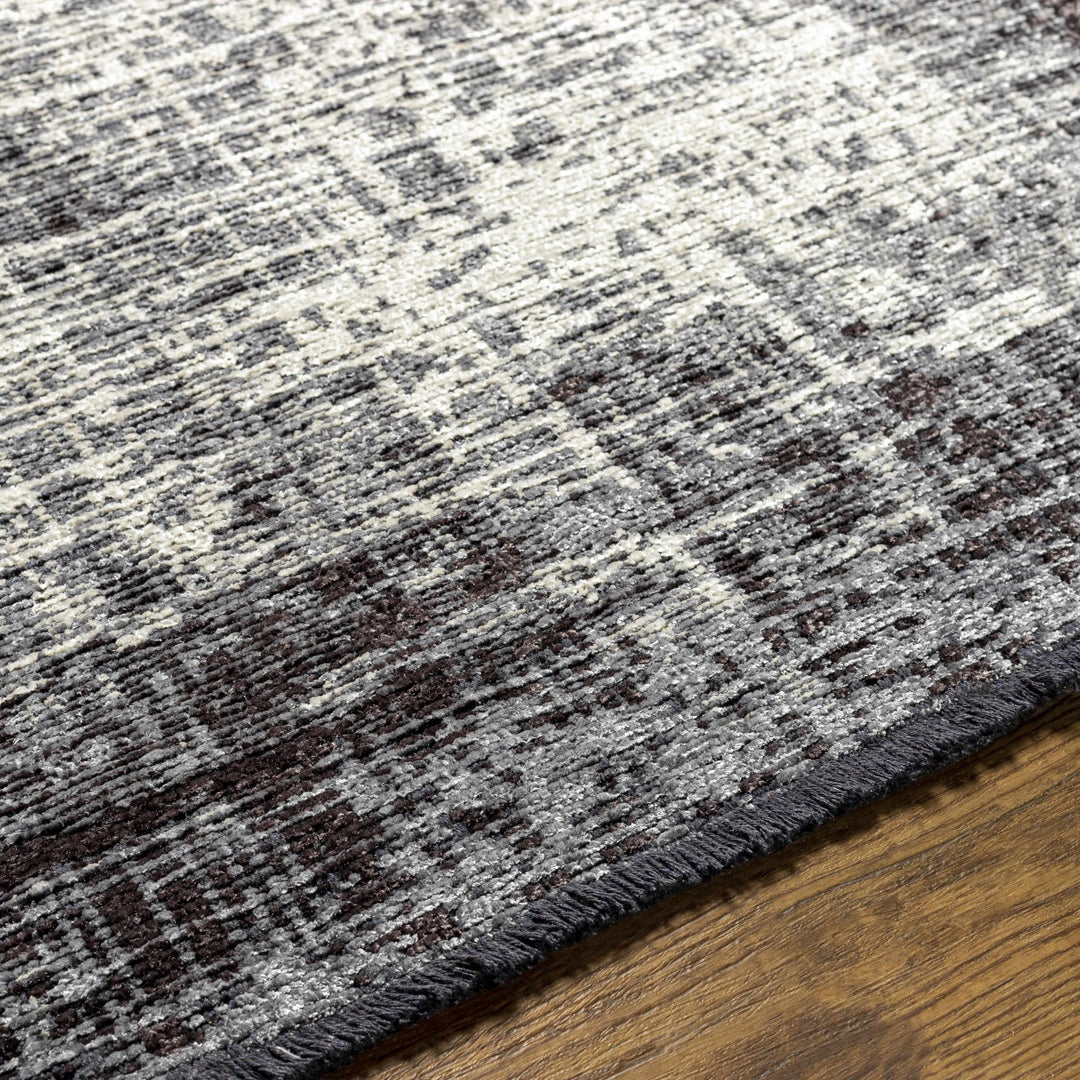 Binh Appa Modern Abstract Design Charcoal Area Rug - The Rug Decor