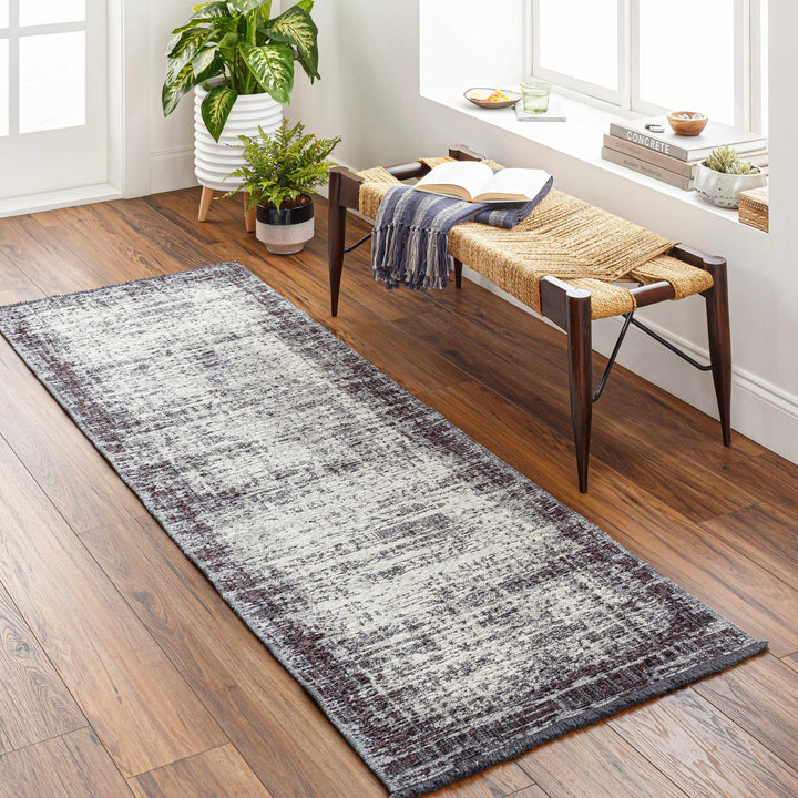 Binh Appa Modern Abstract Design Charcoal Area Rug - The Rug Decor