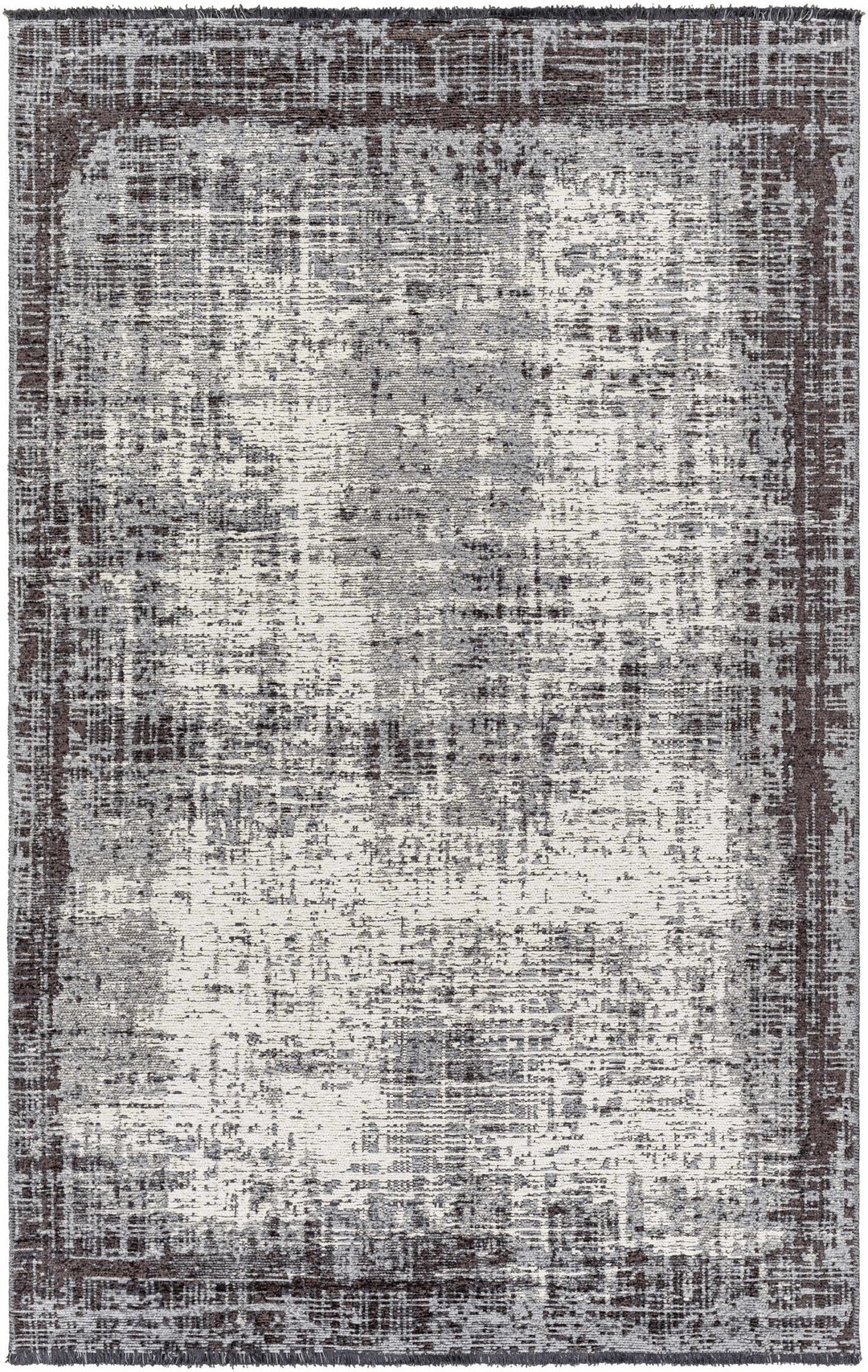 Binh Appa Modern Abstract Design Charcoal Area Rug - The Rug Decor