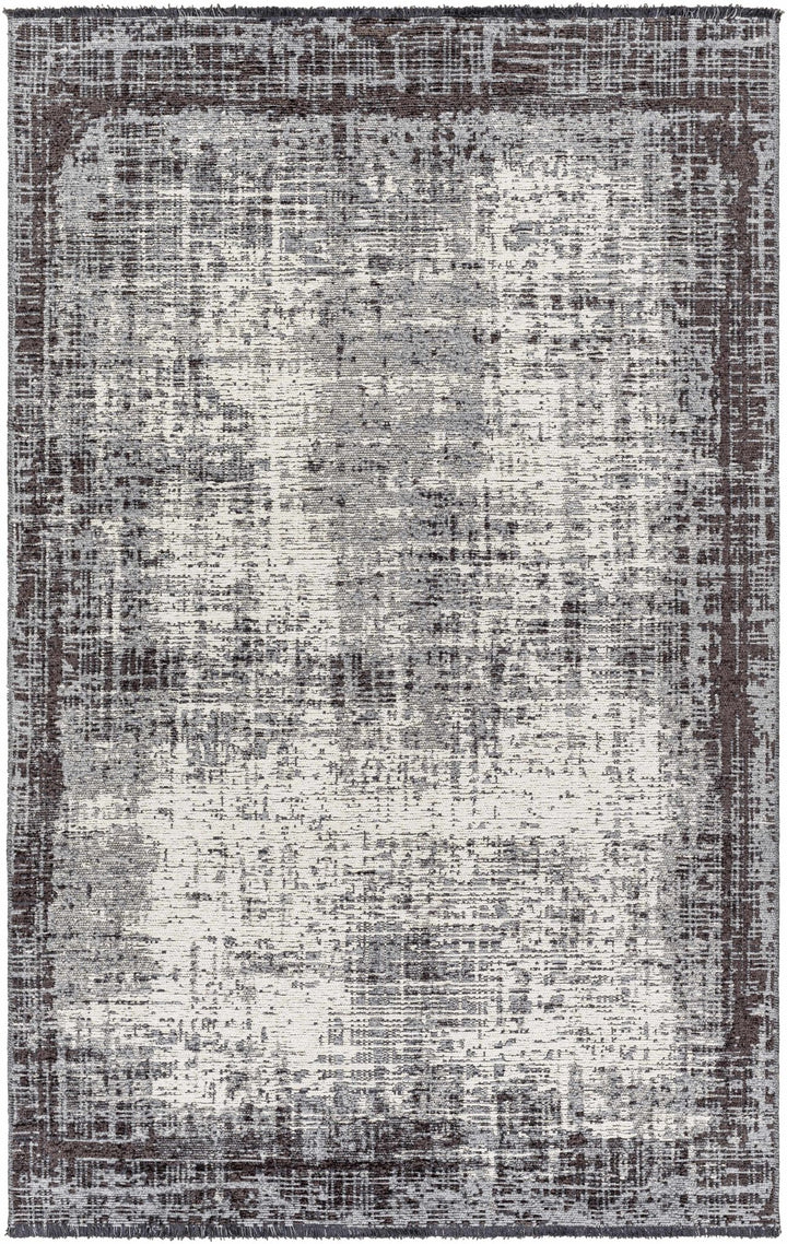 Binh Appa Modern Abstract Design Charcoal Area Rug - The Rug Decor