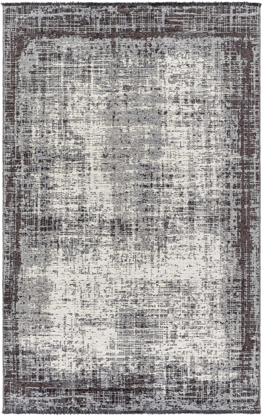 Binh Appa Modern Abstract Design Charcoal Area Rug - The Rug Decor