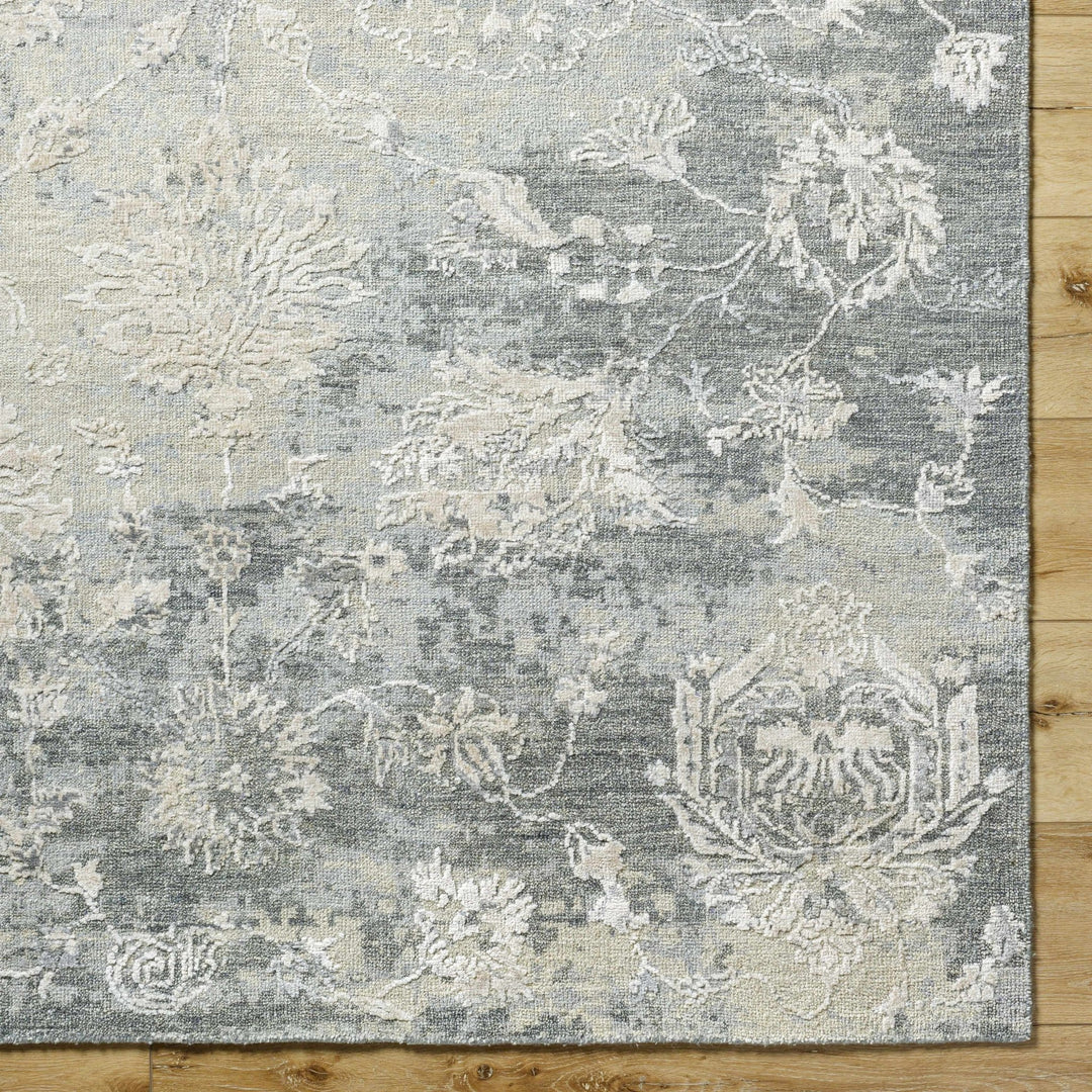 Binonga Traditional Beige And Gray Hand Knotted Area Rug - The Rug Decor