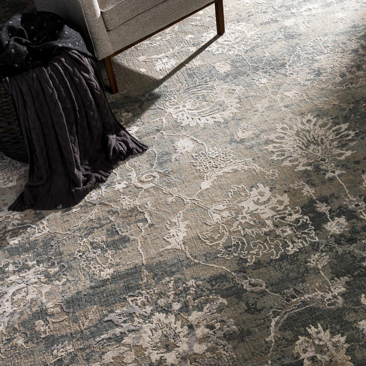 Binonga Traditional Beige And Gray Hand Knotted Area Rug - The Rug Decor