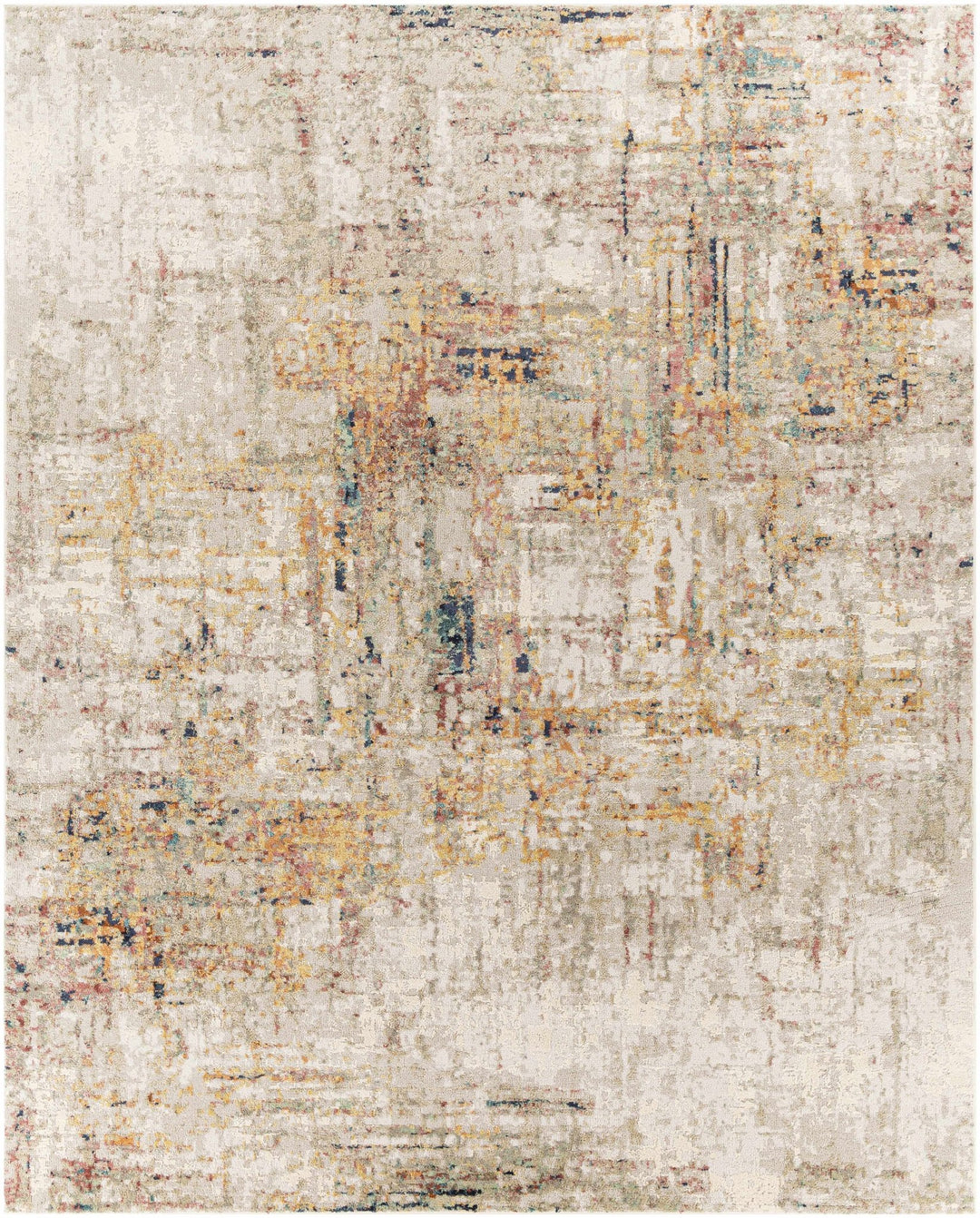 Birchgrove Modern Abstract Design Beige And Mustrad Area Rug - The Rug Decor