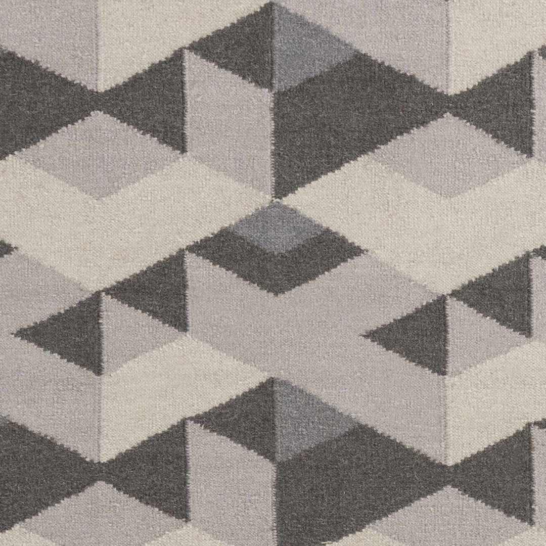 Birchleaf Contemporary Geometrical Gray And Charcoal Rug - The Rug Decor