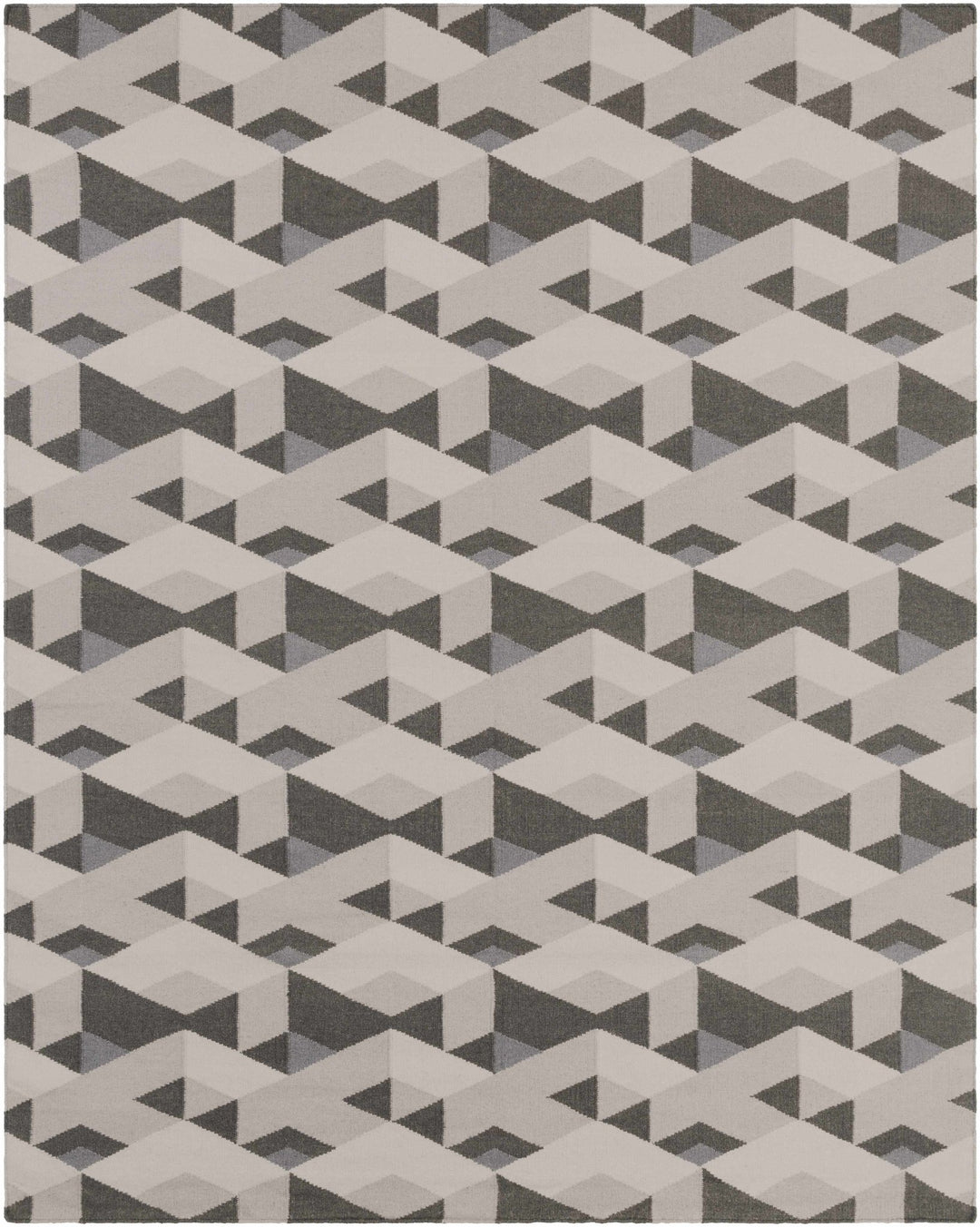 Birchleaf Contemporary Geometrical Gray And Charcoal Rug - The Rug Decor