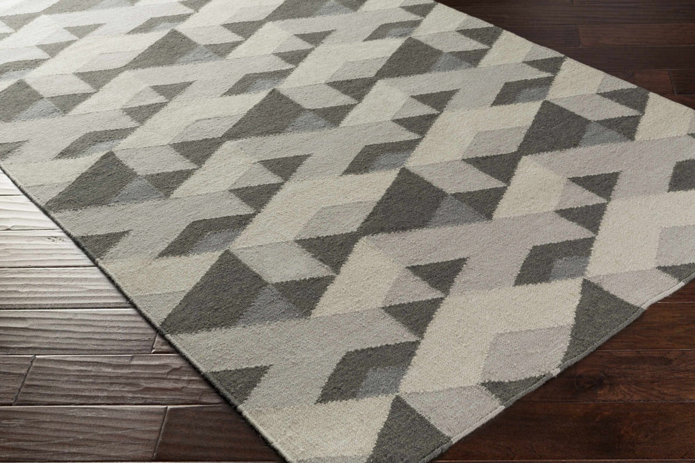 Birchleaf Contemporary Geometrical Gray And Charcoal Rug - The Rug Decor