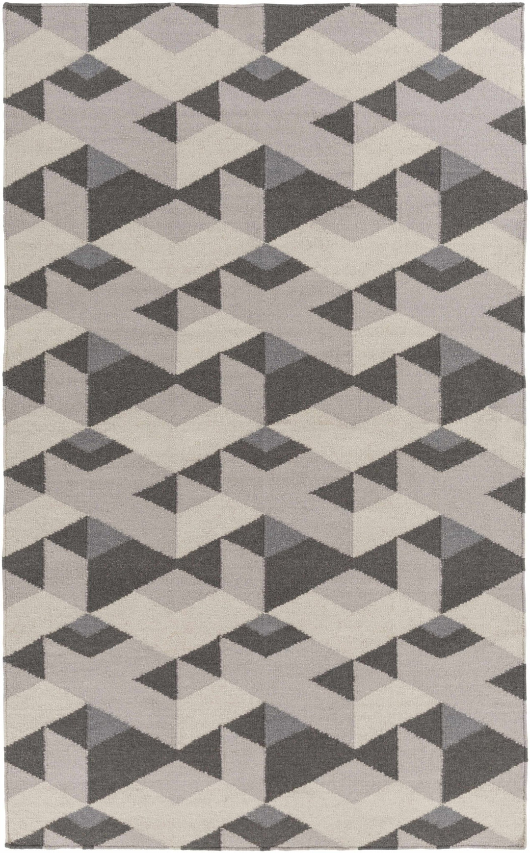 Birchleaf Contemporary Geometrical Gray And Charcoal Rug - The Rug Decor