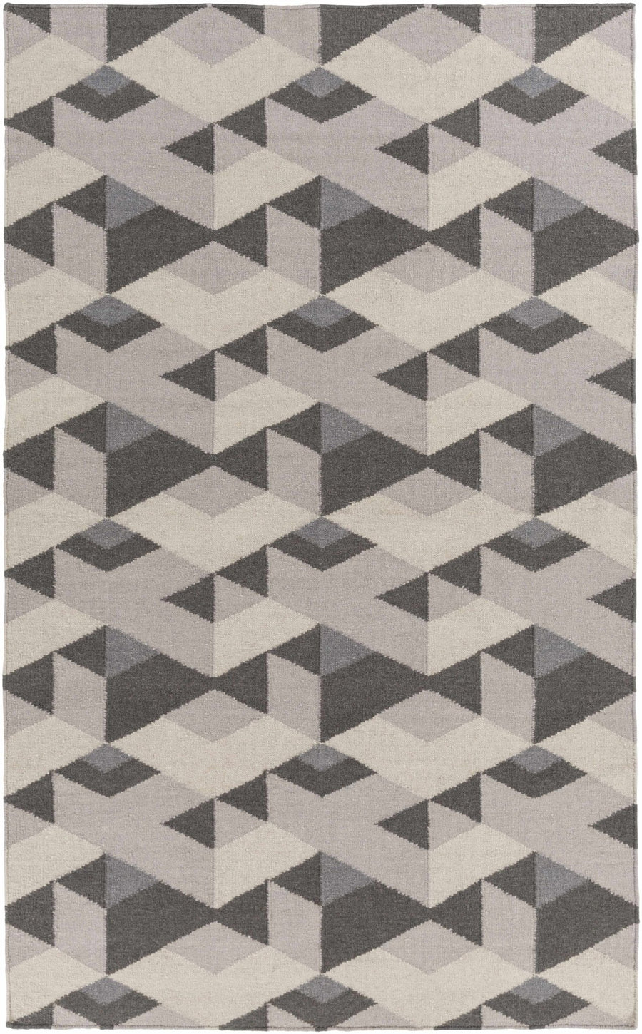 Birchleaf Contemporary Geometrical Gray And Charcoal Rug - The Rug Decor