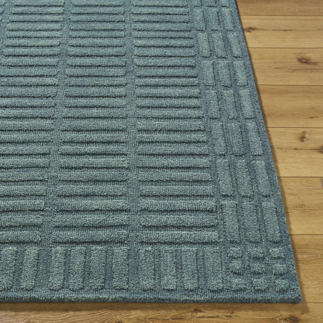 Birger Blue Modern Style Hand Tufted Wool Area Rug - The Rug Decor