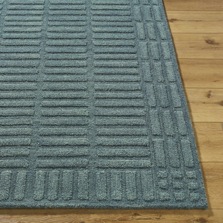 Birger Blue Modern Style Hand Tufted Wool Area Rug - The Rug Decor