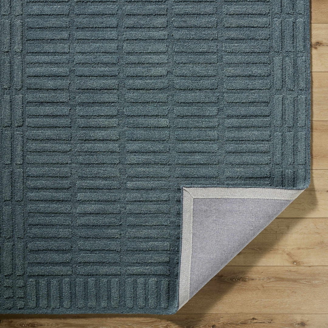 Birger Blue Modern Style Hand Tufted Wool Area Rug - The Rug Decor
