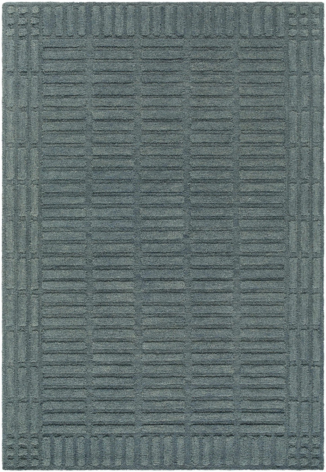 Birger Blue Modern Style Hand Tufted Wool Area Rug - The Rug Decor