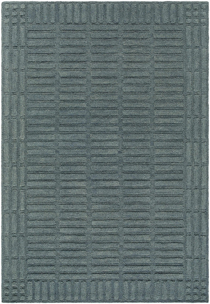 Birger Blue Modern Style Hand Tufted Wool Area Rug - The Rug Decor