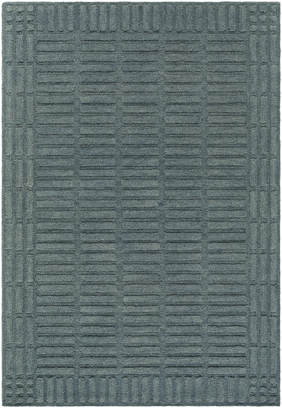 Birger Blue Modern Style Hand Tufted Wool Area Rug - The Rug Decor