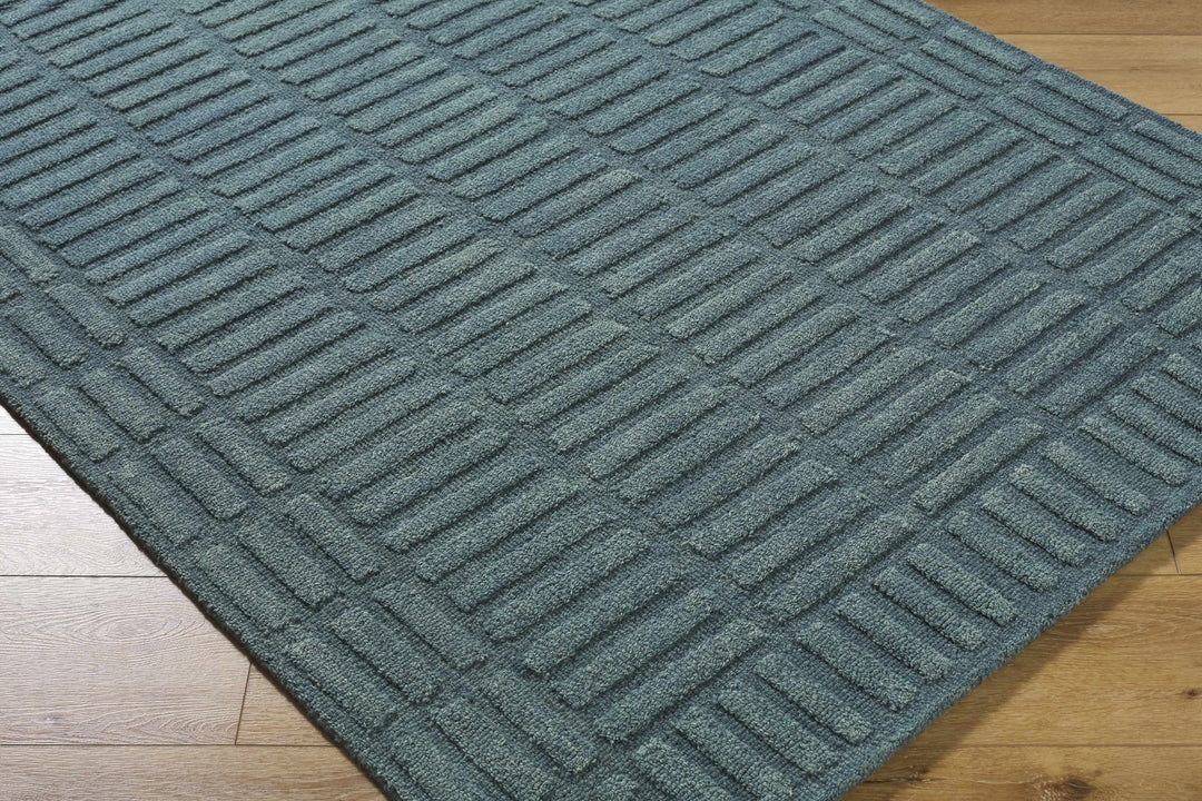 Birger Blue Modern Style Hand Tufted Wool Area Rug - The Rug Decor