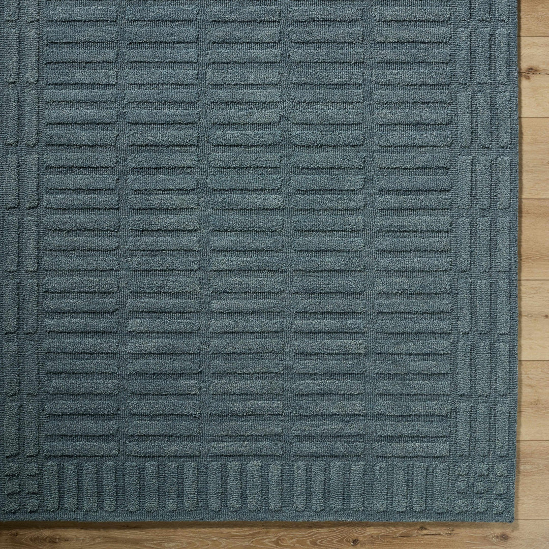 Birger Blue Modern Style Hand Tufted Wool Area Rug - The Rug Decor