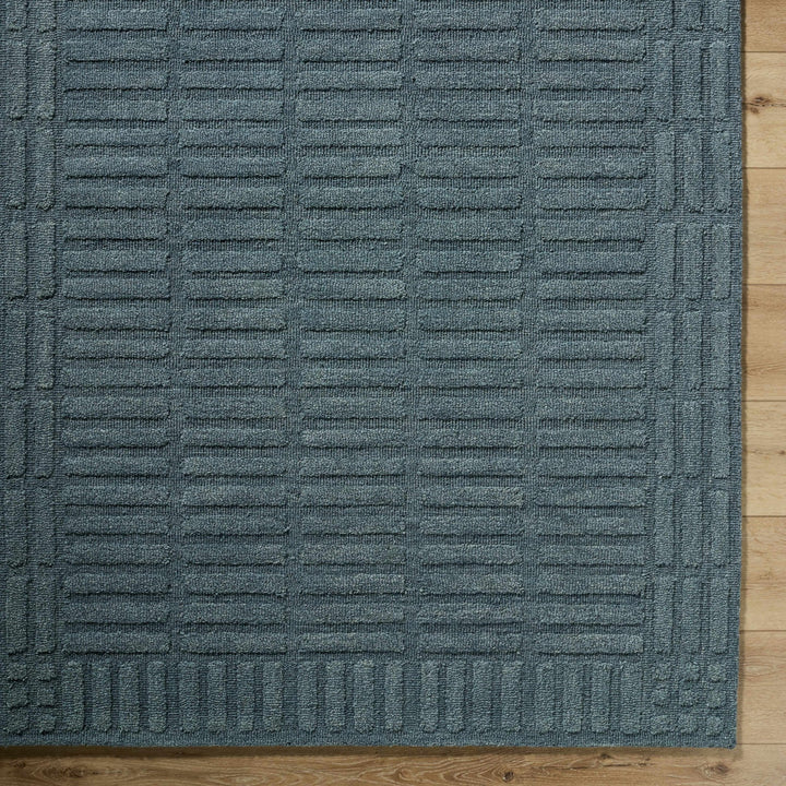 Birger Blue Modern Style Hand Tufted Wool Area Rug - The Rug Decor