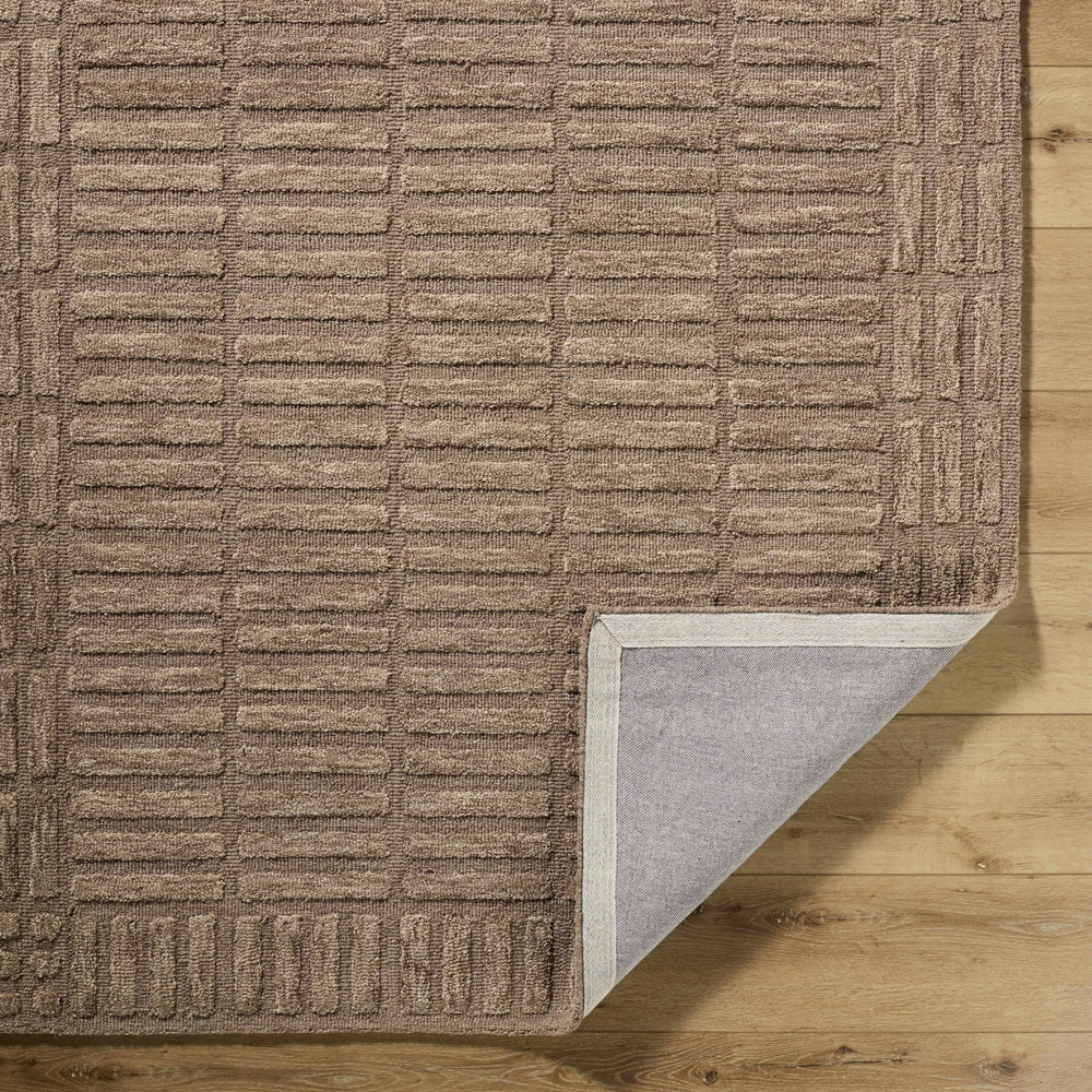 Birger Contemporary Style Brown Hand Tufted Wool Area Rug - The Rug Decor
