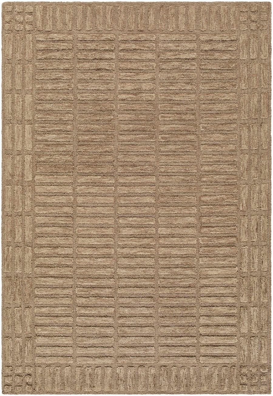 Birger Contemporary Style Brown Hand Tufted Wool Area Rug - The Rug Decor