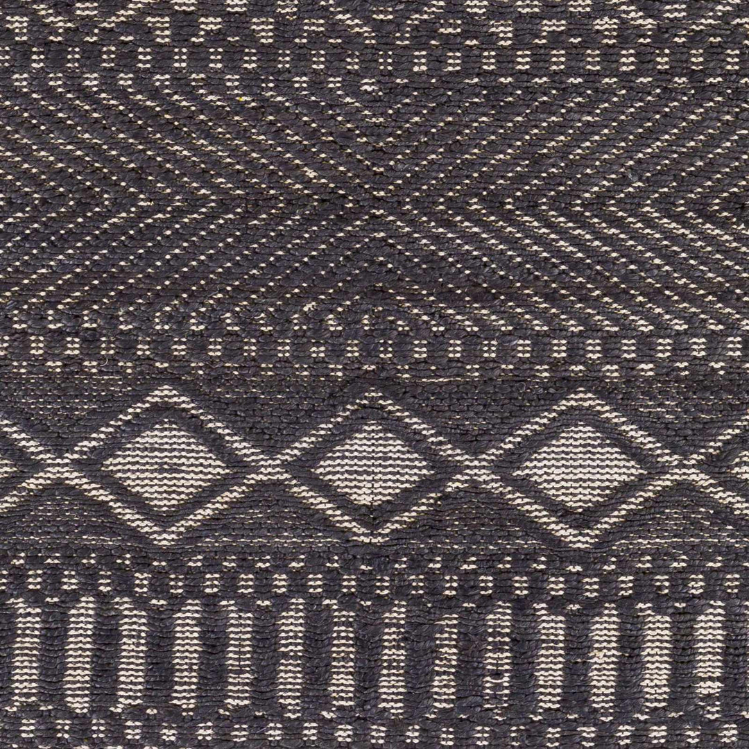 Bithlo Modern Geometrical Design Charcoal And Beige Hand Woven Area Rug - The Rug Decor