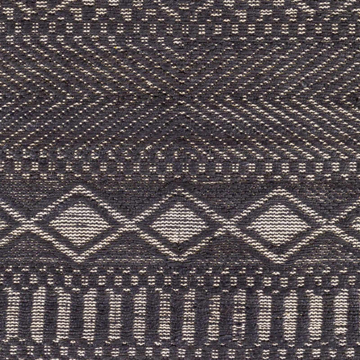 Bithlo Modern Geometrical Design Charcoal And Beige Hand Woven Area Rug - The Rug Decor
