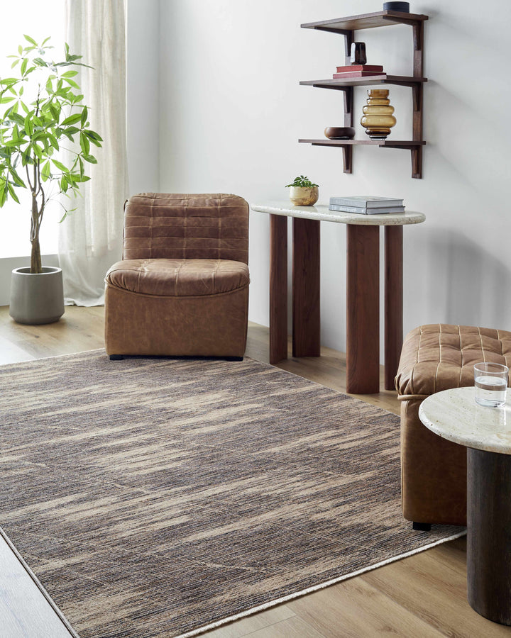 Usonia Contemporary Abstract Gray And Beige Area Rug